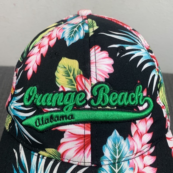 Orange Beach Alabama Baseball Hat Unisex Adjustable Floral Strapback Surf Style - Picture 3 of 13